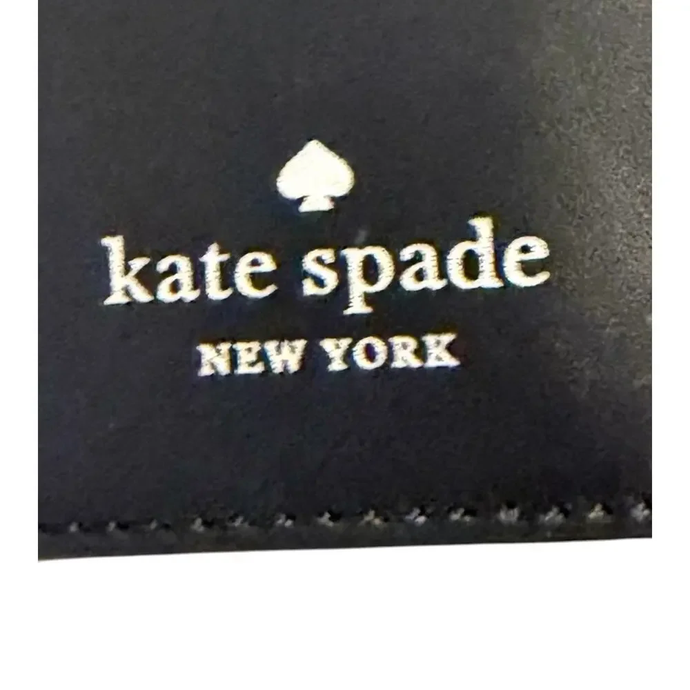 NEW KATE SPADE Frosty Penguin Wallet Passport Holder Case Leather NWOT 3900 /23